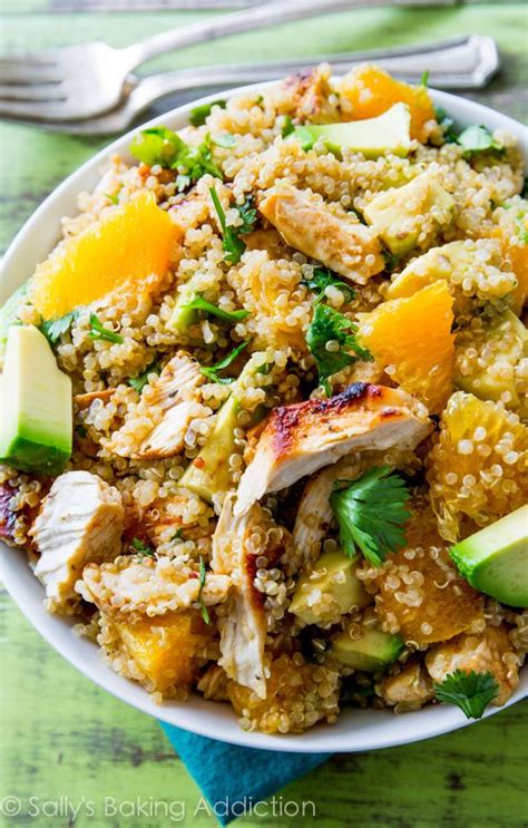 citrus-chicken-quinoa-salad-sallys-baking-addiction image
