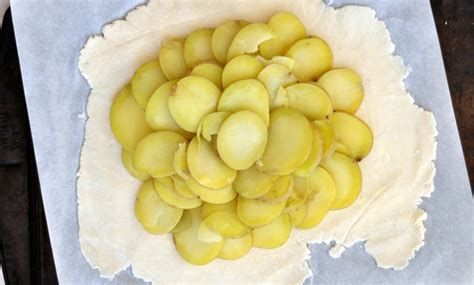 rustic-potato-and-caramelized-onion-tart-foodess image