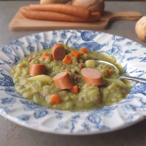 german-pea-soup-recipe-erbsensuppe-my-dinner image