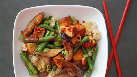 stir-fried-eggplant-and-green-beans-with-tofu-and-chili image