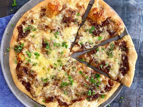 french-onion-pizza-recipe-myrecipes image