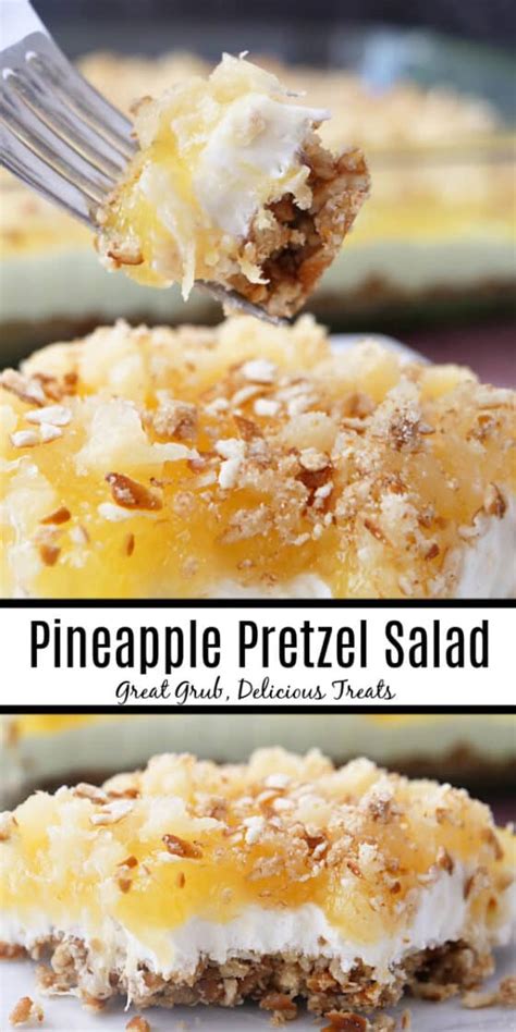 pineapple-pretzel-salad-great-grub-delicious-treats image