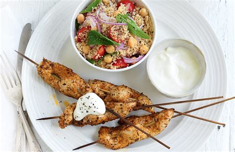 middle-eastern-chicken-skewers-with-couscous image
