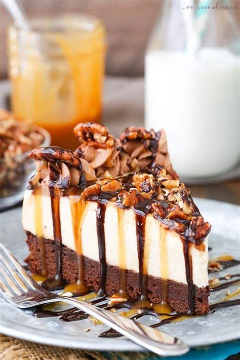turtle-brownie-cheesecake-pecan-caramel image