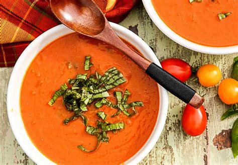 roasted-tomato-basil-soup-recipe-the-food-blog image
