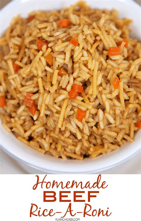 homemade-beef-rice-a-roni-plain-chicken image