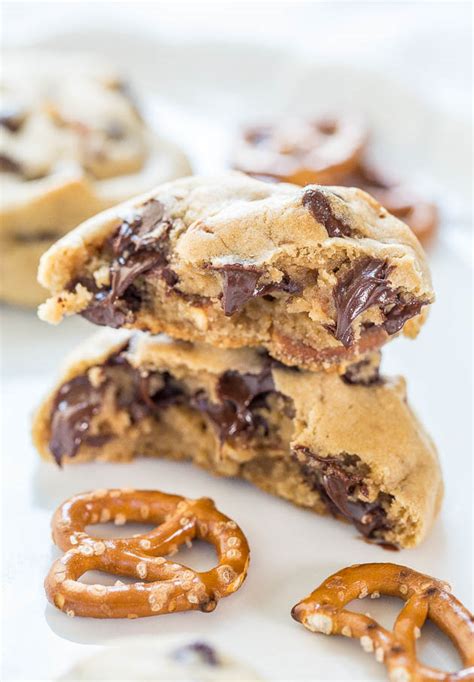 chocolate-chip-pretzel-cookies-salty-sweet-averie image