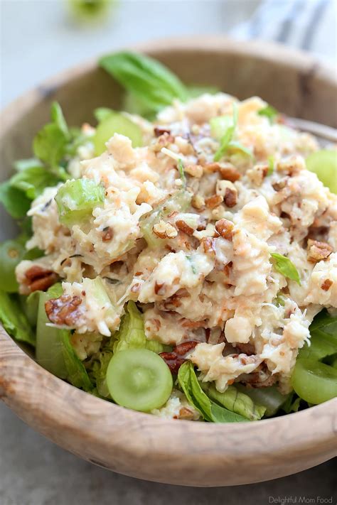 pecan-chicken-salad-delightful-mom-food image