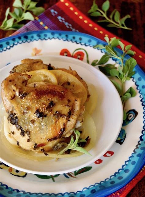 butter-braised-chicken-with-fresh-oregano-cooking image