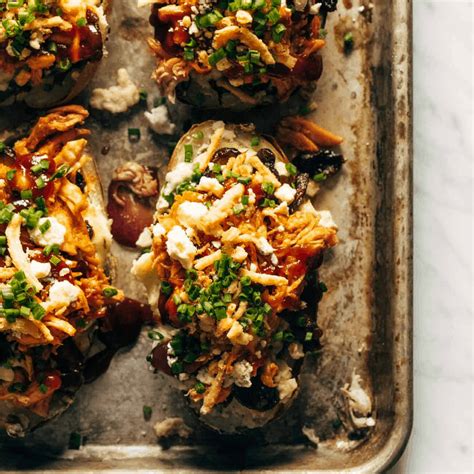 loaded-bbq-baked-potatoes-recipe-pinch-of-yum image