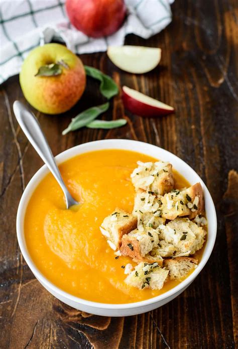 butternut-squash-apple-soup-with-sage-parmesan-croutons image