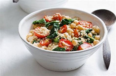 spinach-and-chickpea-couscous-dinner image