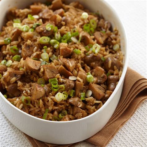 brown-rice-pilaf-with-mushrooms-recipe-food-wine image