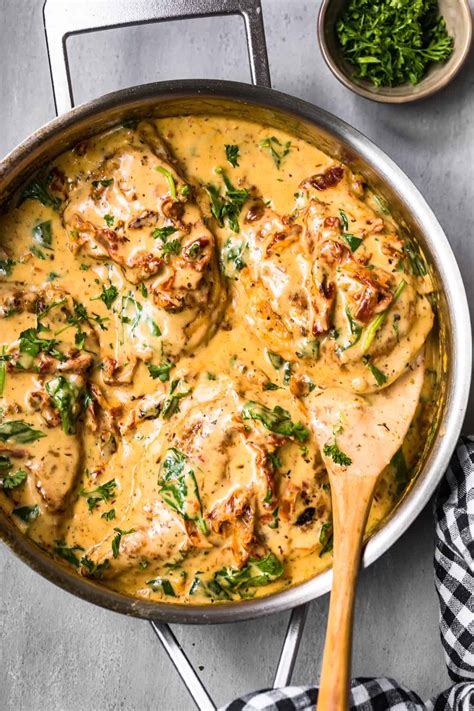 tuscan-chicken-in-parmesan-cream-sauce-the-cookie image