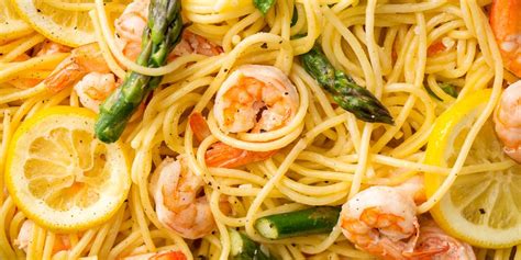 best-lemony-shrimp-and-asparagus-spaghetti-recipe-delish image