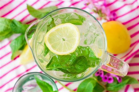 sugar-free-stevia-sweetened-mint-lemonade image