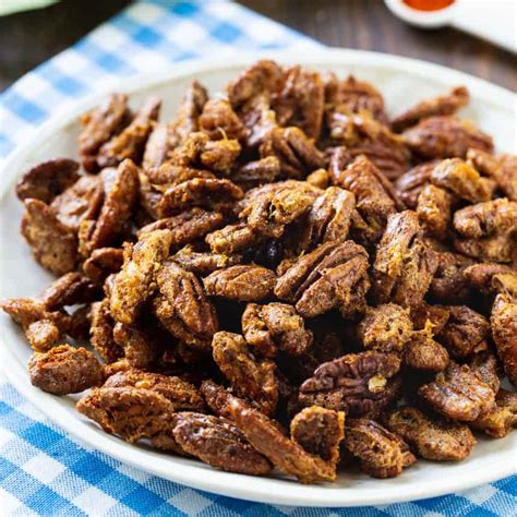air-fryer-sweet-and-spicy-candied-pecans-skinny image