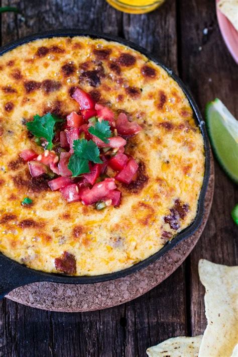 mexican-queso-fundido-with-chorizo-olivias-cuisine image
