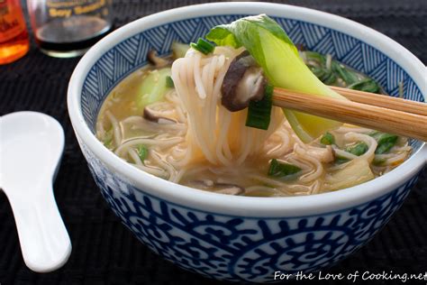 ginger-garlic-noodle-soup-with-bok-choy-and-shiitake image