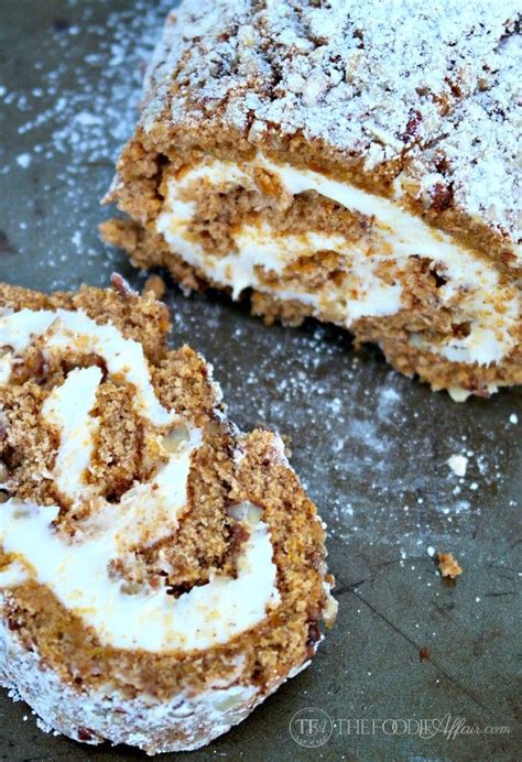 pumpkin-roll-with-pecans-and-cream-cheese-filling-the image