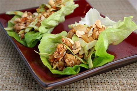 sweet-and-spicy-chicken-lettuce-wraps-recipe-girl image