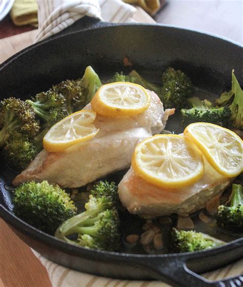 one-pan-lemon-chicken-with-broccoli-simple-and-savory image