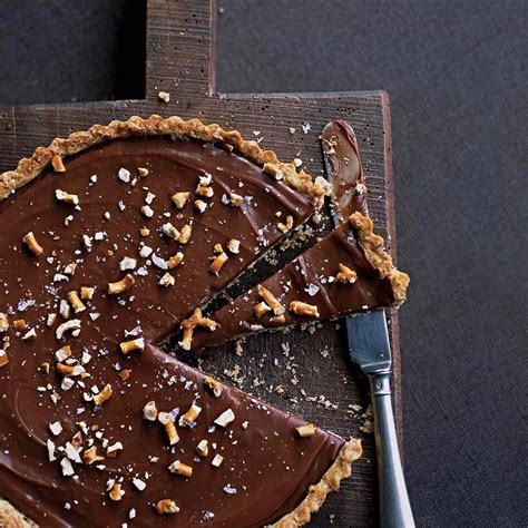 milk-chocolate-tart-with-pretzel-crust-recipe-colleen image