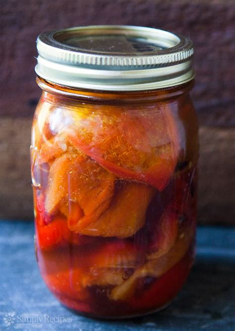 marinated-roasted-red-bell-peppers-recipe-simply image