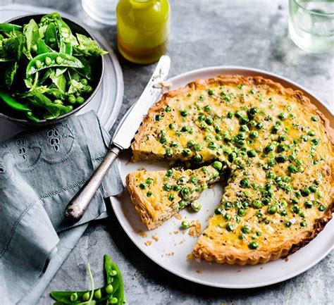 french-pea-and-spring-onion-tart-gourmet-traveller image