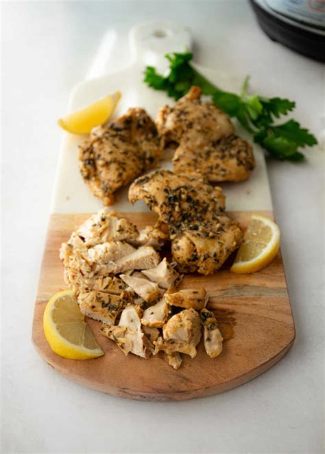 instant-pot-garlic-herb-chicken-thighs-inquiring-chef image