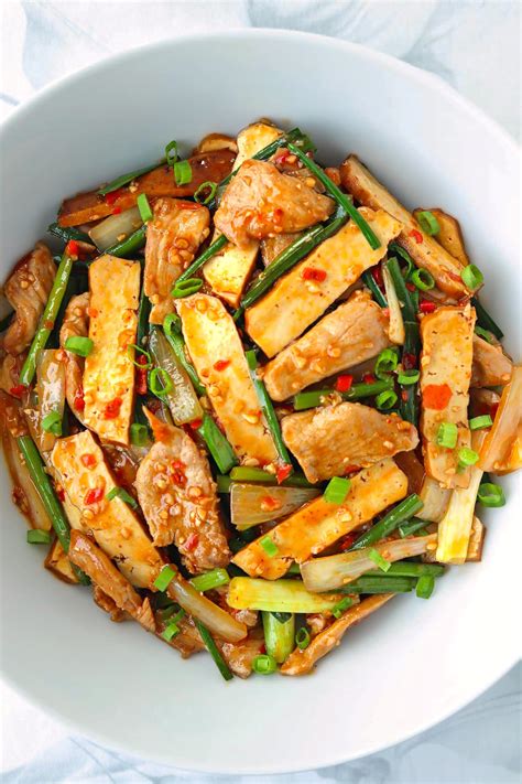 stir-fried-garlic-scapes-with-pork-tofu image