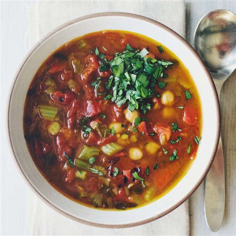 chickpea-and-lentil-soup-recipe-quick-from-scratch image