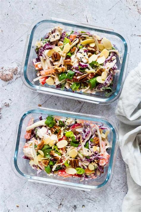 crunchy-healthy-turkey-salad-recipe-meal-prep image