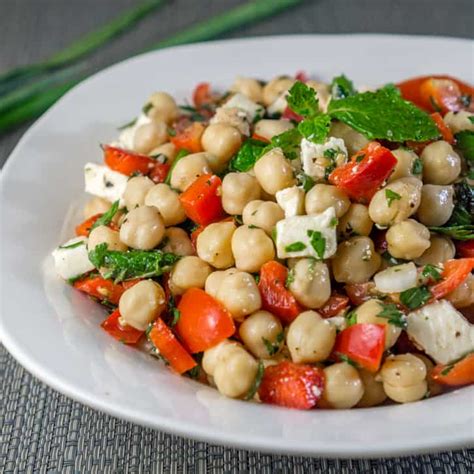summer-chickpea-salad-with-feta-and-vegetables image