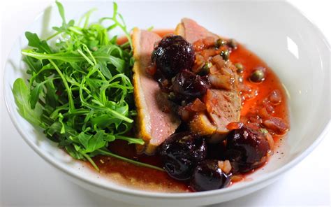crispy-duck-breast-with-cherry-caper-sauce-inspired image