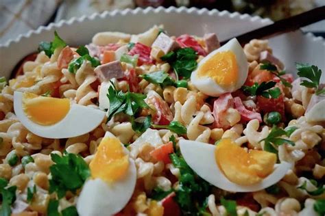 creamy-pasta-salad-recipe-nudelsalat-dirndl image
