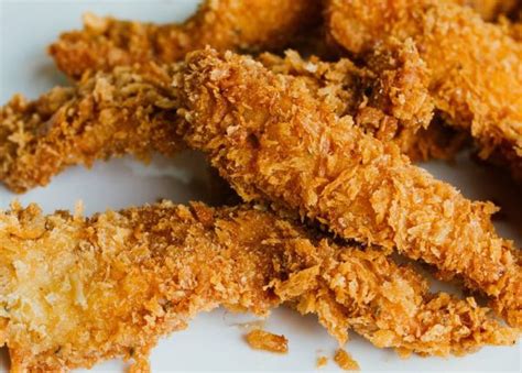 panko-and-parmesan-crusted-chicken-strips-true image