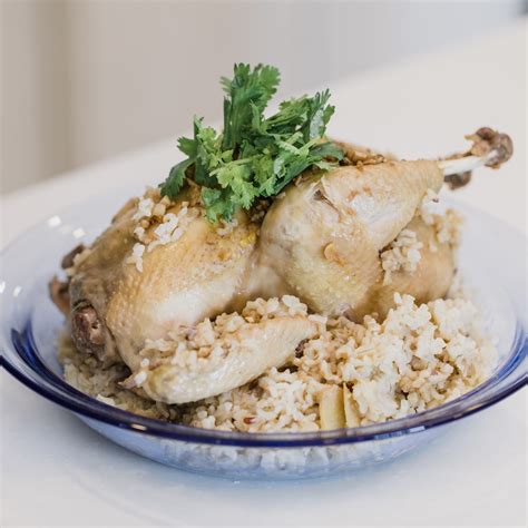 steamed-chicken-with-rice-a-quick-and-easy-1-pot-meal image