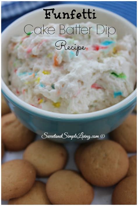easy-funfetti-cake-batter-dip-recipe-sweet-and image