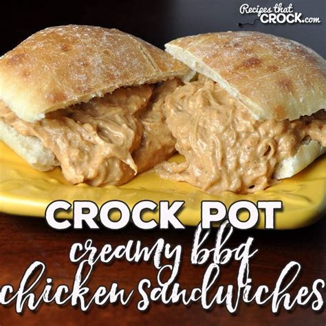 creamy-crock-pot-bbq-chicken-sandwiches image
