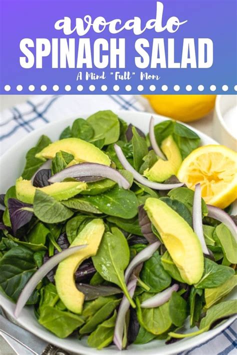 simple-spinach-avocado-salad-with-lemon-dressing-a image