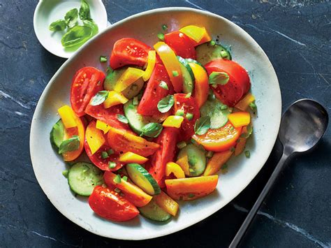 super-summery-spicy-tomato-cucumber-salad image