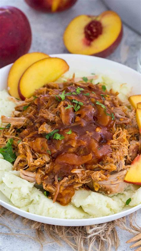 slow-cooker-peach-pork-video-sweet-and-savory image