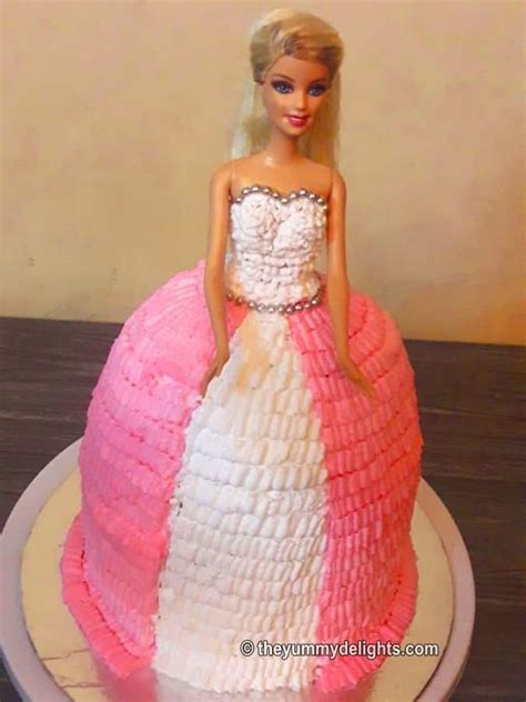 doll-cake-recipe-how-to-make-doll-cake-without-mold-barbie image