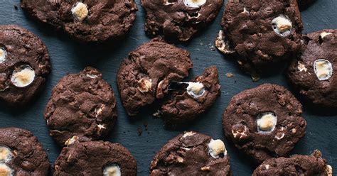 rocky-road-cookies-recipe-purewow image