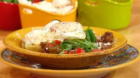 chorizo-and-black-bean-soup-with-eggs-rachael-ray-show image