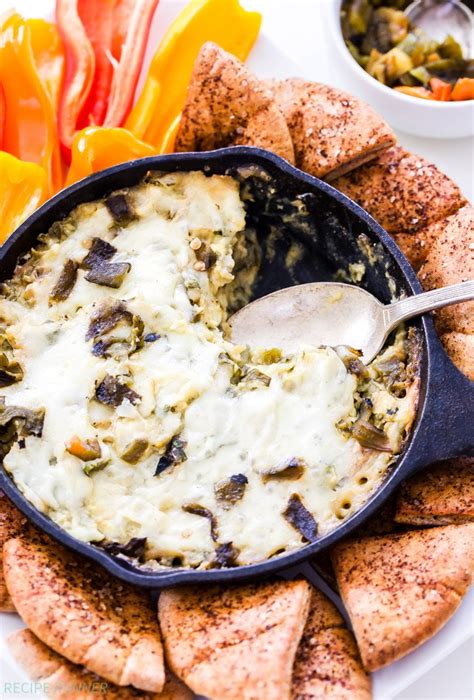 baked-green-chile-spinach-artichoke-hummus-dip image