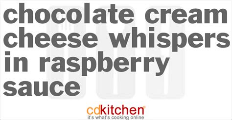 chocolate-cream-cheese-whispers-in-raspberry-sauce image