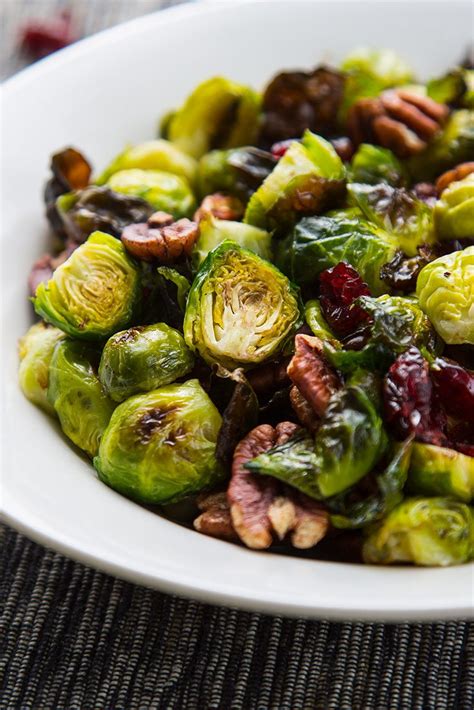 roasted-brussels-sprouts-with-cranberries-and-pecans image