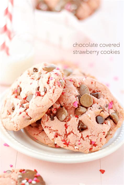 chocolate-covered-strawberry-cookies image